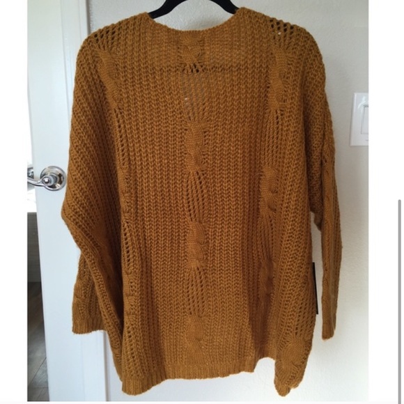 UNIF x Urban Outfitters Mustard Cableknit Sweater - Picture 8 of 15